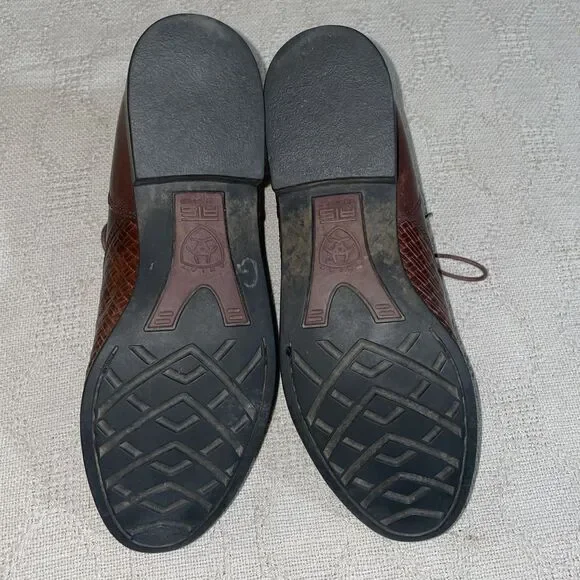 Ariat We Men’s Weaved Bootie Size 8.5 B Brown Leather Going Out Party Fun - Picture 6 of 12